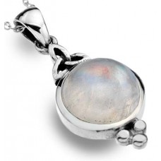 TRINITY KNOT & BALL PENDANT MOONSTONE